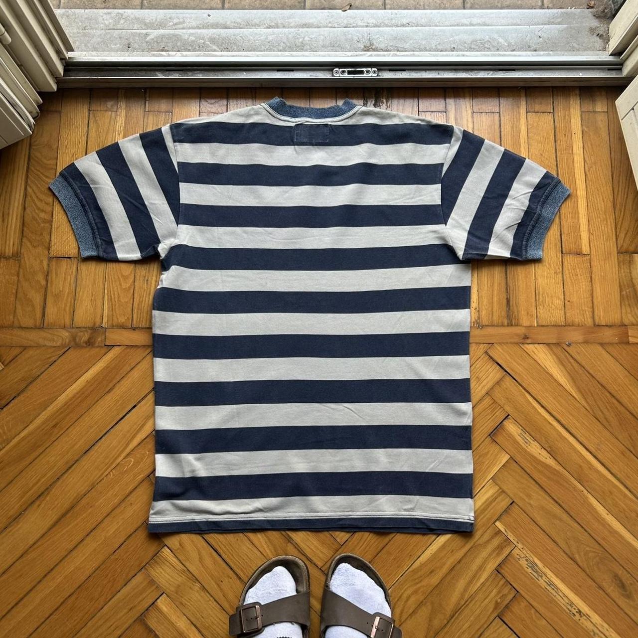 1980s Armani Jeans Striped T Shirt M