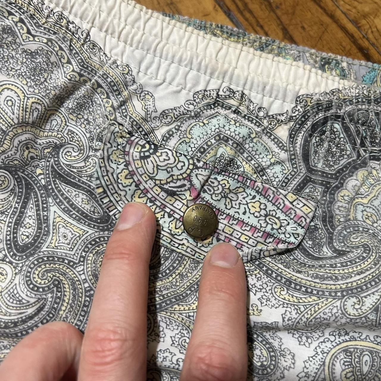 1990 CP Company Paisley Swim Shorts L