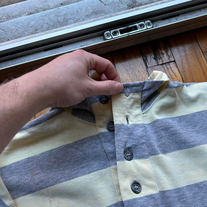 1980s Emporio Armani LS Striped T Shirt M