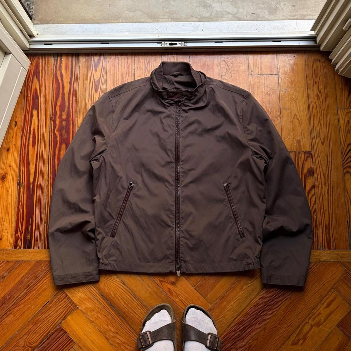 2000s Armani Collezioni Bomber Jacket Brown L