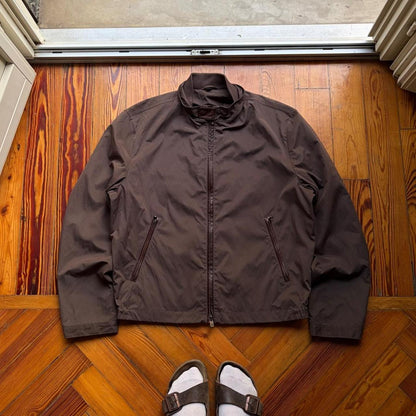 2000s Armani Collezioni Bomber Jacket Brown L