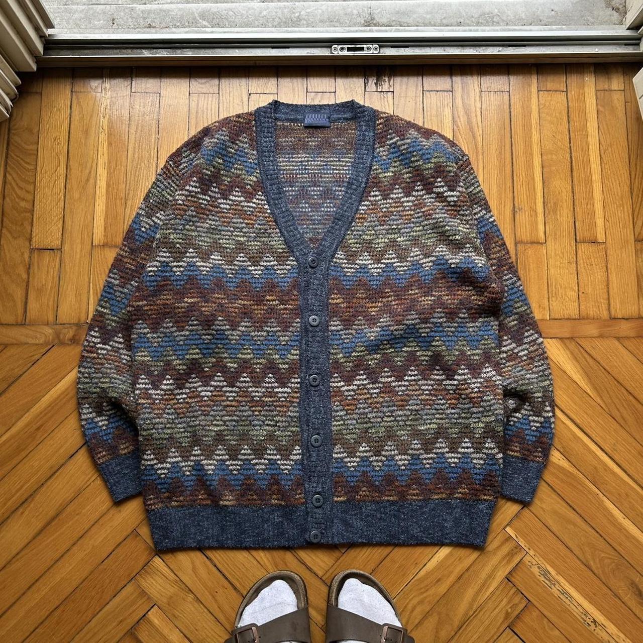 1990s College By Marcazzani Knitted Cardigan L