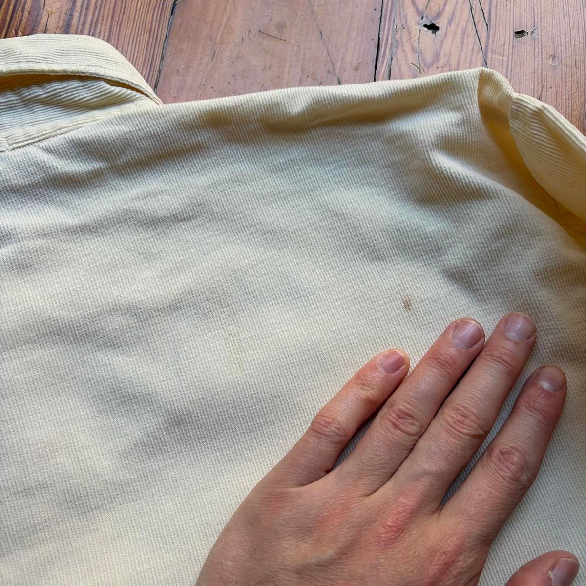 A/W 1997 Stone Island Corduroy Shirt Cream M