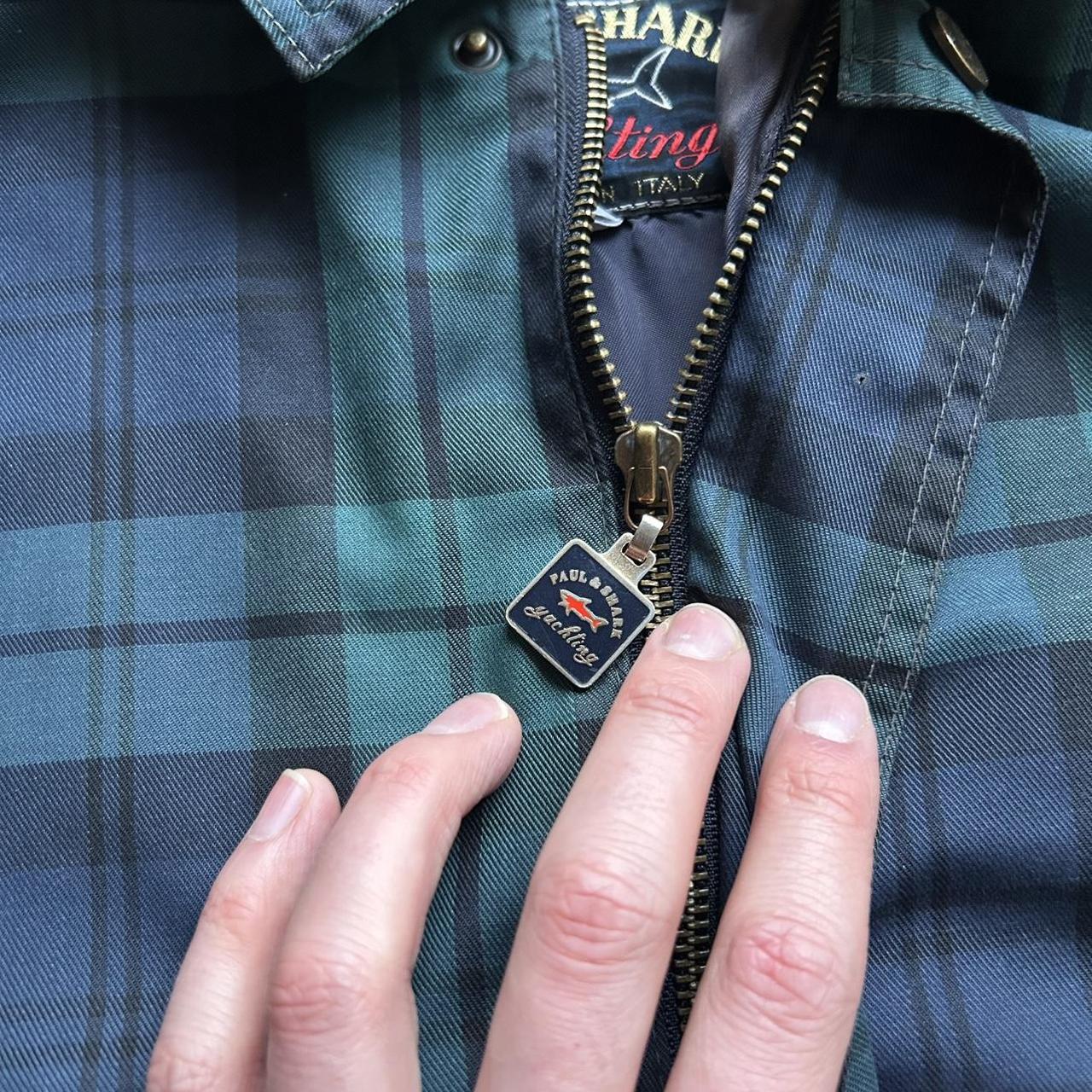 1990s Paul & Shark Bomber Jacket Checked XL