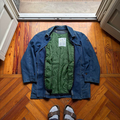 1990s Valentino Lined Denim Coat L