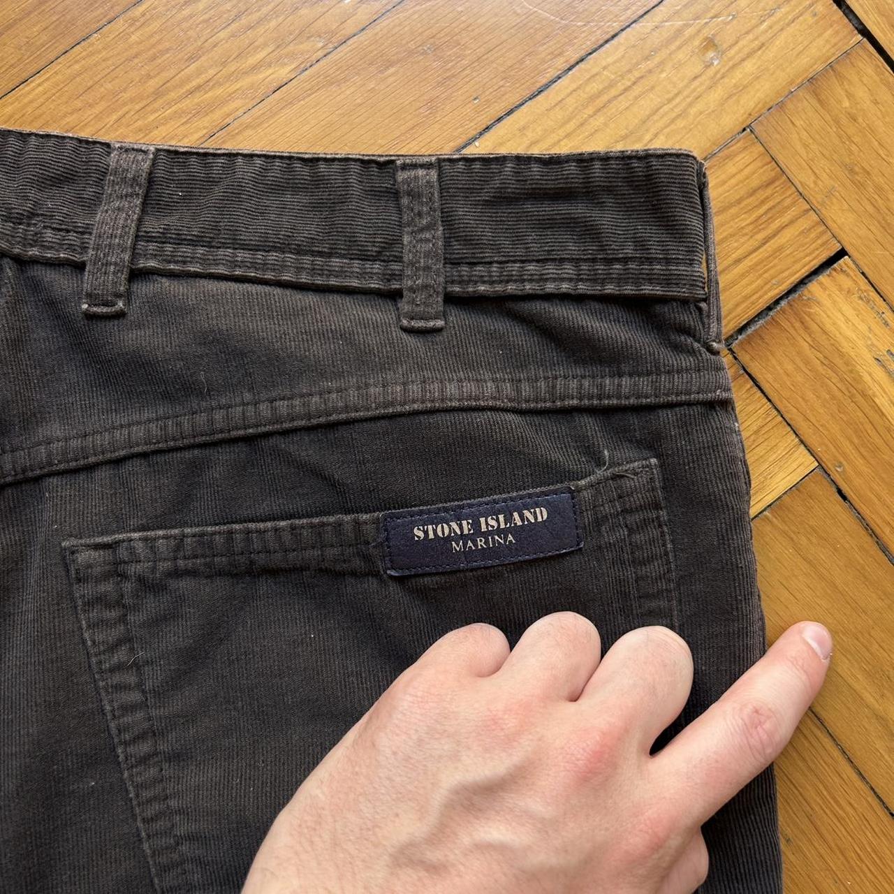 A/W 1997 Stone Island Marina Corduroy Trousers Brown 34W 32L