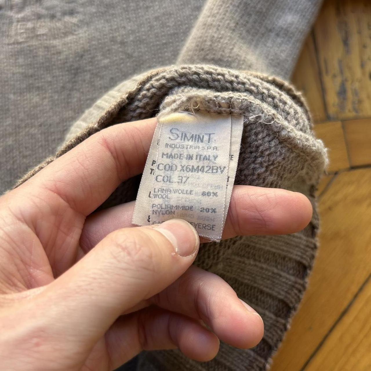 1990s Armani Jeans Ice Arsenal Knitted Jumper M