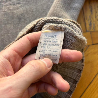 1990s Armani Jeans Ice Arsenal Knitted Jumper M