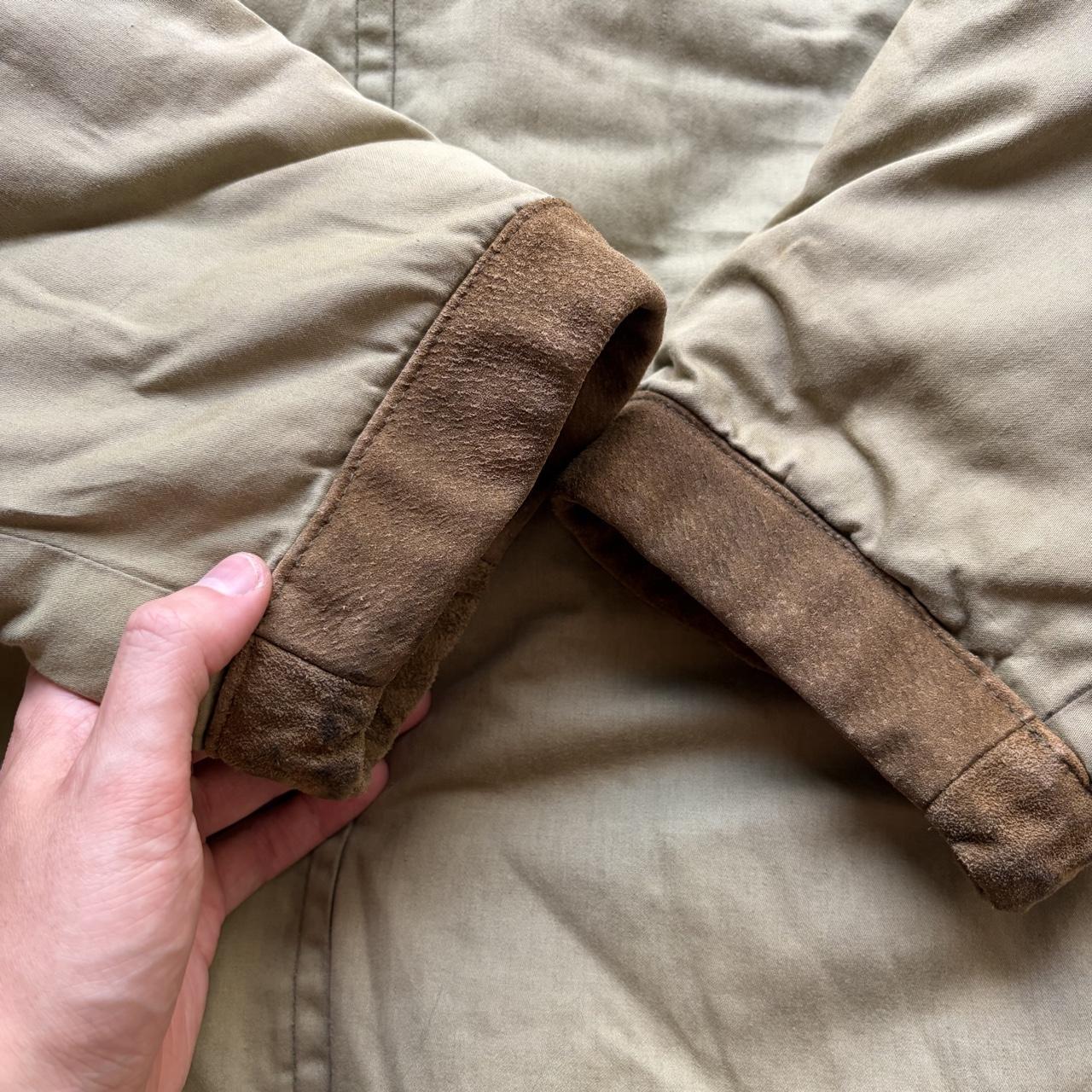 1980s CP Company Cotton & Leather Coat L