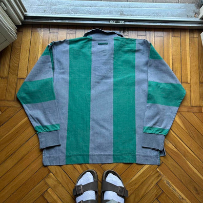 1990s Adidas Equipment Polo Shirt Striped L
