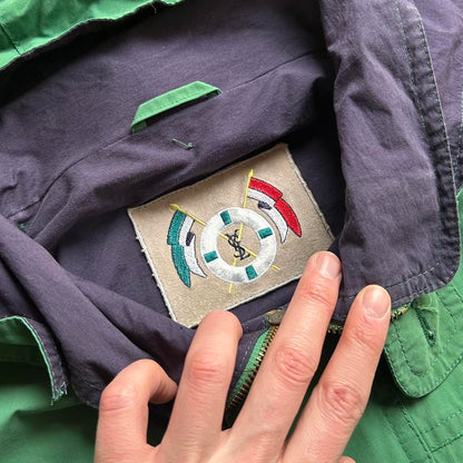 1980s Yves Saint Laurent Jacket Green XXL