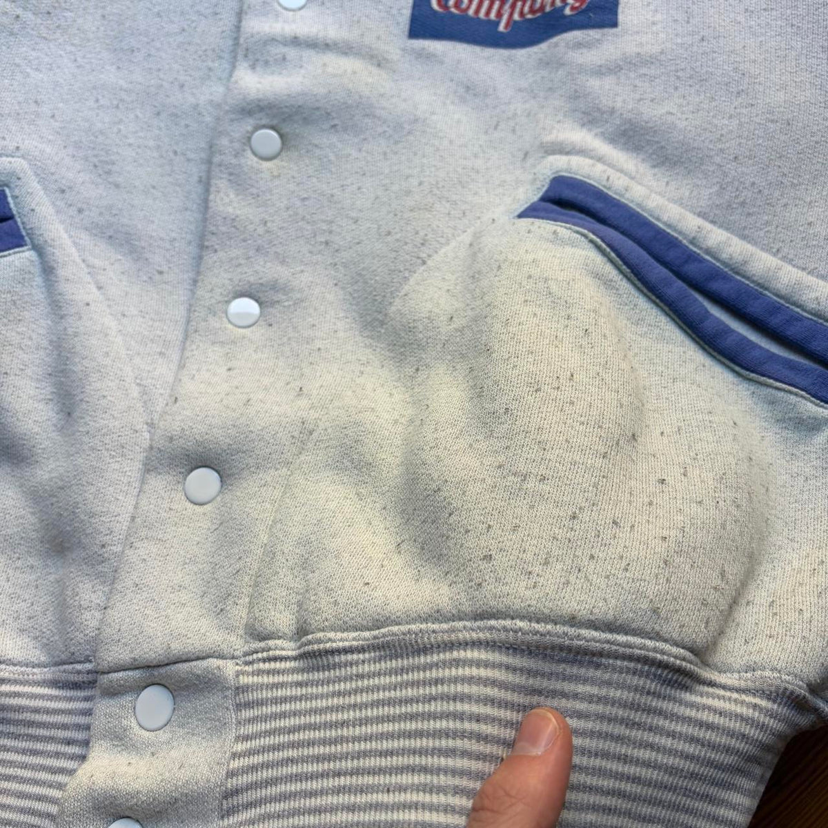 1980s Best Company Cardigan Grey XXL