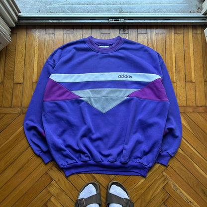1990s Adidas Originals Sweatshirt Purple XL
