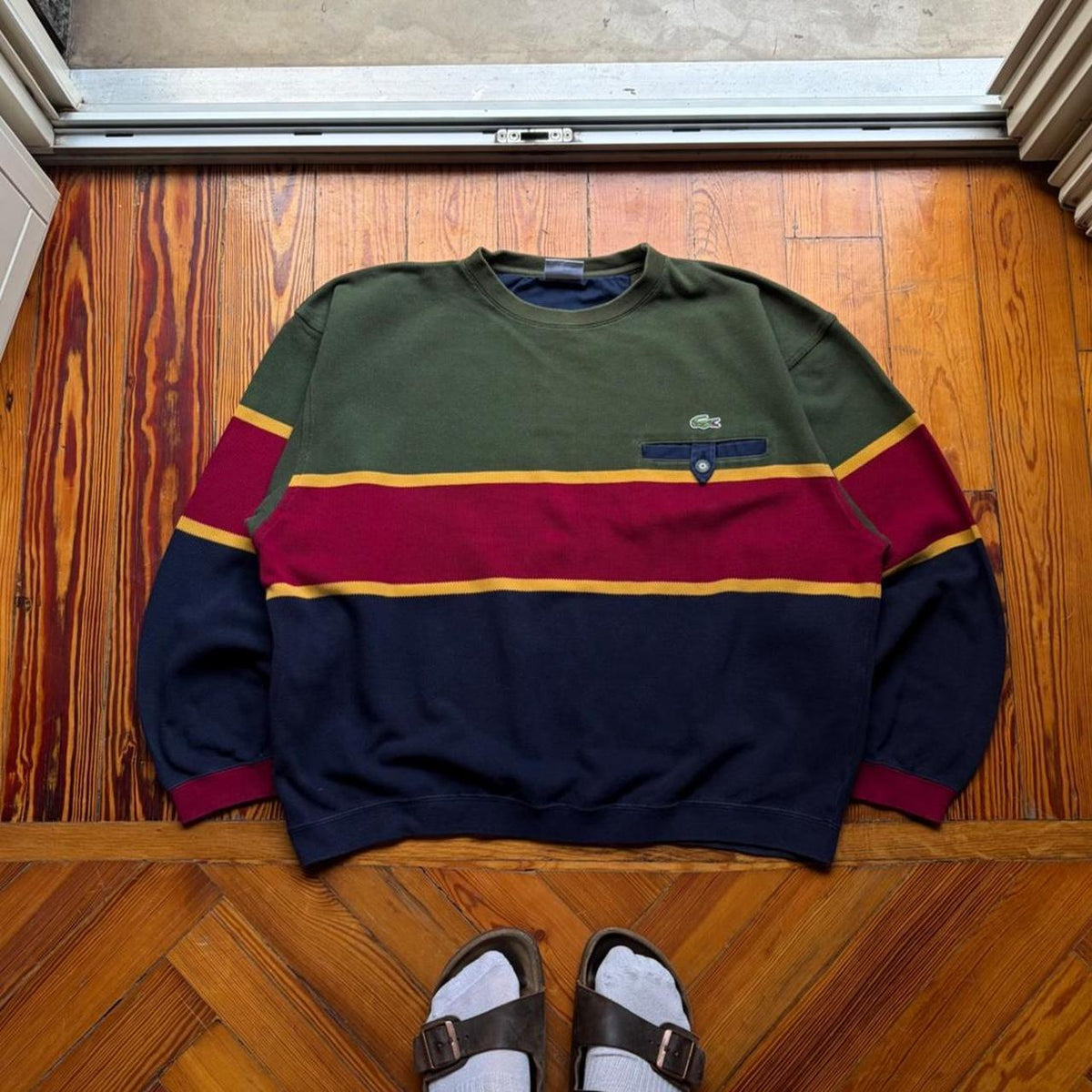 1990s Lacoste Chemise Sweatshirt L