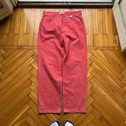 1990s Stone Island Marina Trousers Red 32W 28L