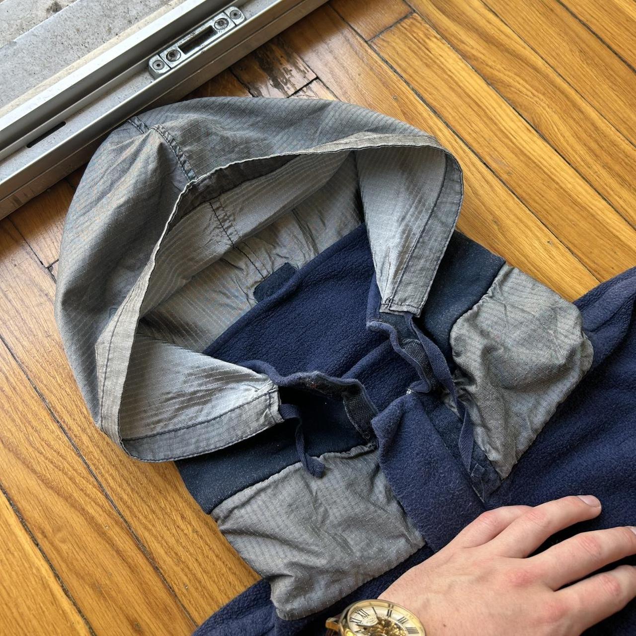 1980s Stone Island Fleece Hoodie Navy XL