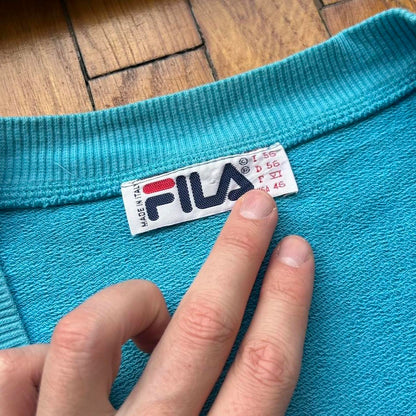 1990s Fila Sweater Vest Blue XL