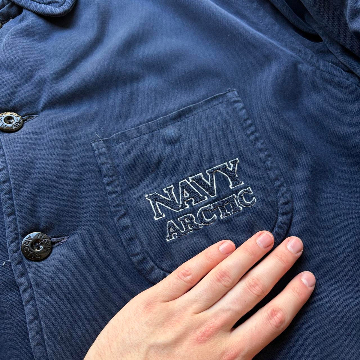 1980s Boneville Navy Arctic Coat XL