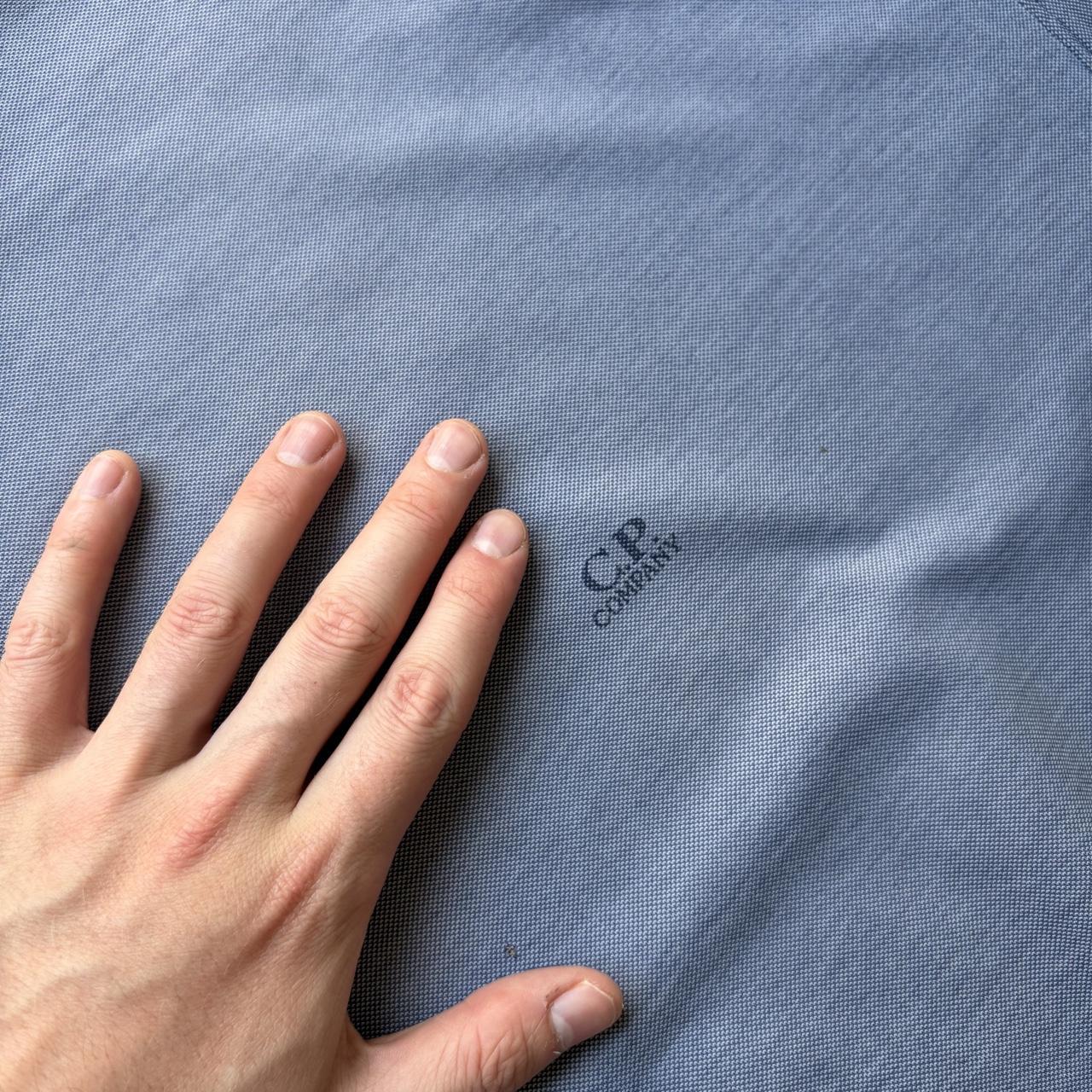 1980s CP Company Polo Shirt Blue XXL