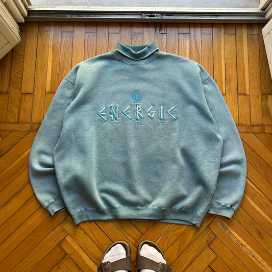 1991/92 Energie Roll Neck Sweatshirt XL