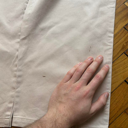 1990s Armani Jeans Trousers Cream 38W 32L