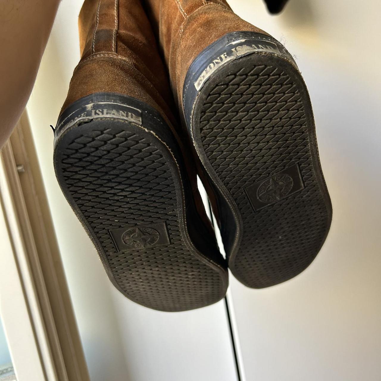 1980s Stone Island Marina Suede Boots Brown UK 10