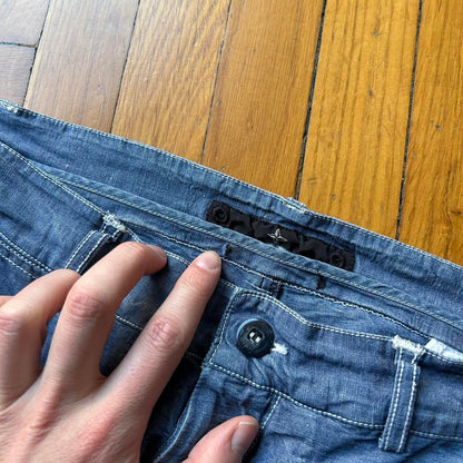 1990s Stone Island Denims Trousers Blue 34W 32L
