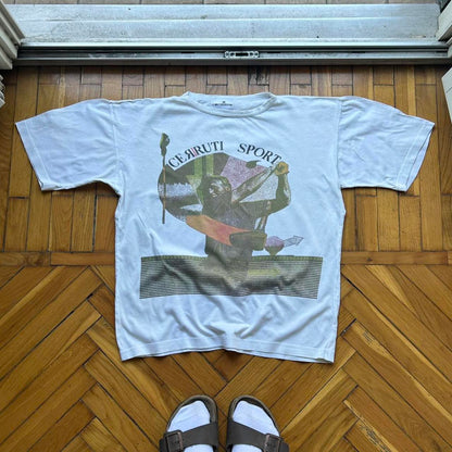 1980s Cerruti 1881 Graphic T Shirt White S
