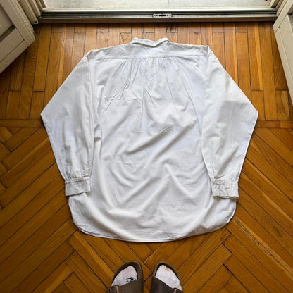 1980s Stone Island Marina Shirt White DAMAGED XL