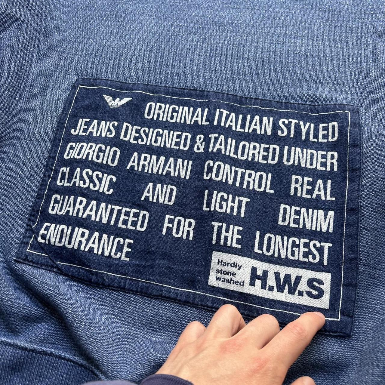 1980s Emporio Armani Sweatshirt Navy M