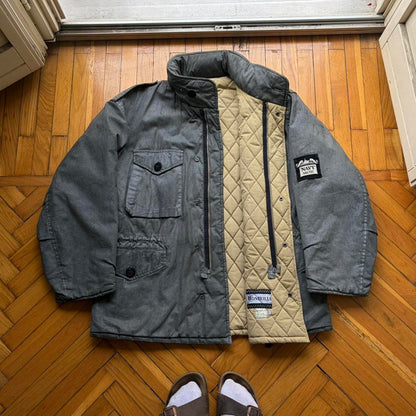 1980s Boneville Navy Arctic Coat Grey XL