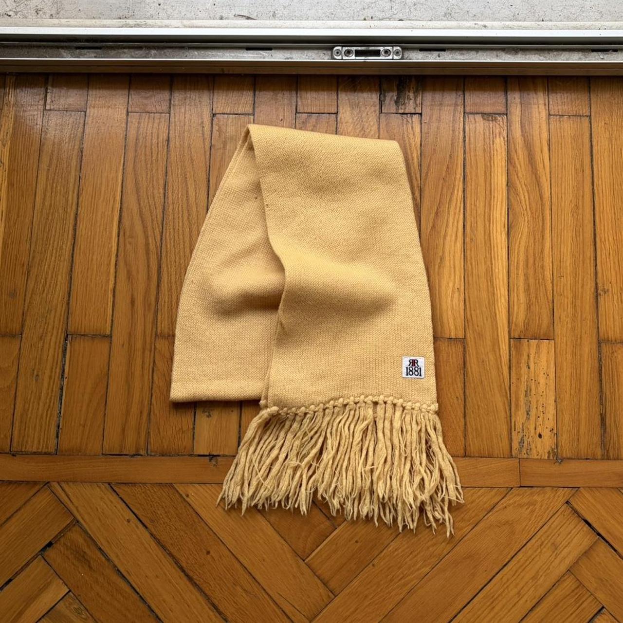 1980s Cerruti 1881 Knitted Scarf Yellow OS