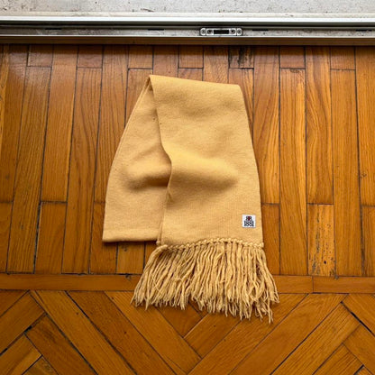 1980s Cerruti 1881 Knitted Scarf Yellow OS