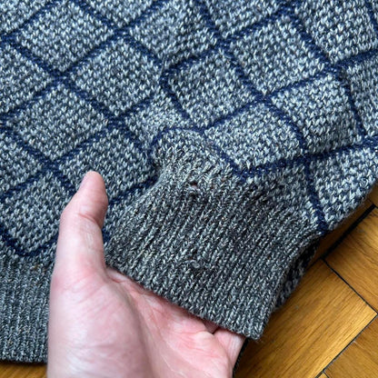 1980s Emporio Armani Knitted Jumper Grey L