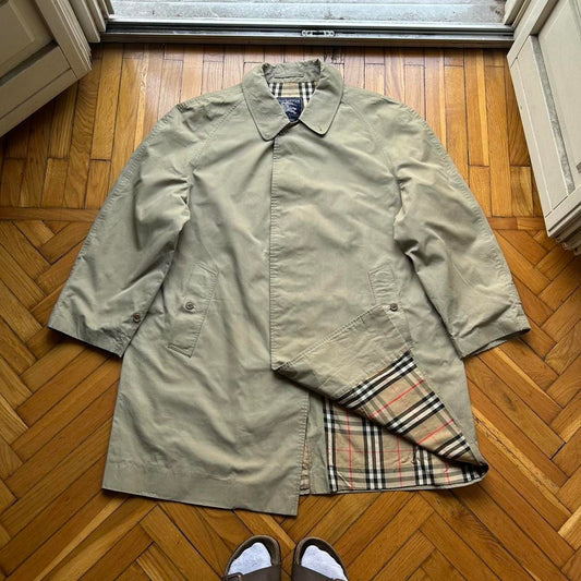 1990s Burberry Trench Coat Beige XL