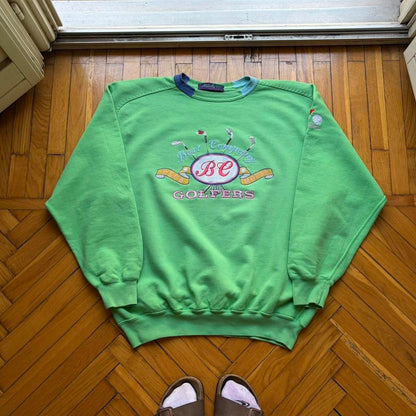 1990s Best Company Golf Sweatshirt Green XXL