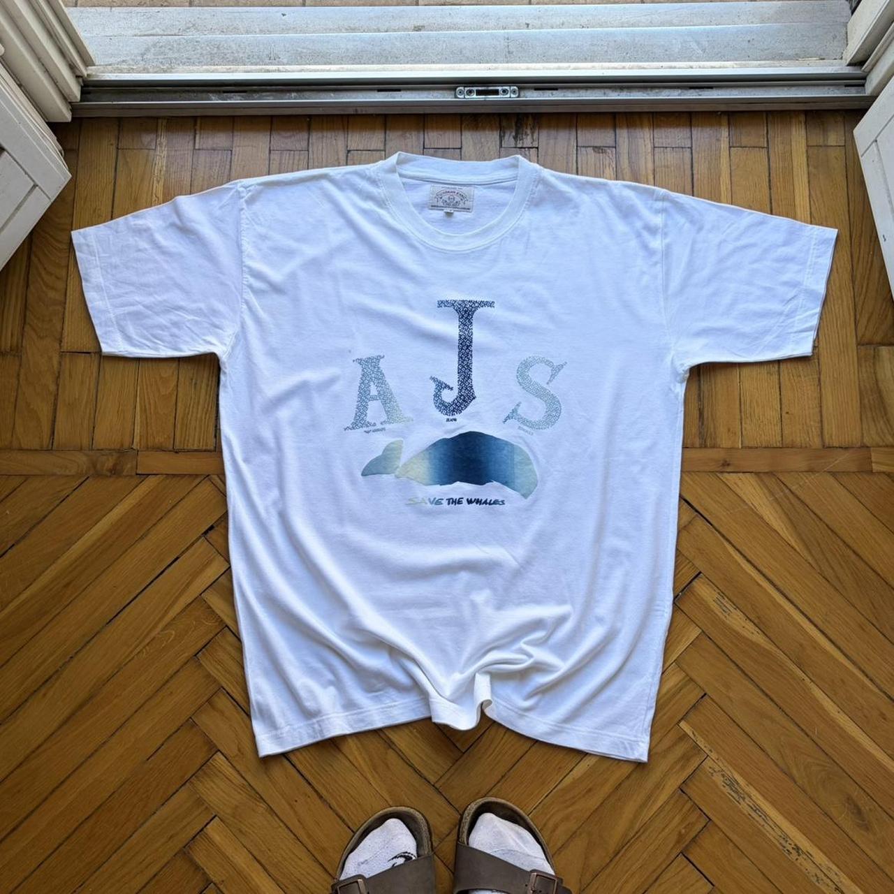 1990s Armani Jeans Save The Whales T Shirt L