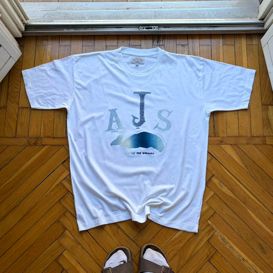 1990s Armani Jeans Save The Whales T Shirt L