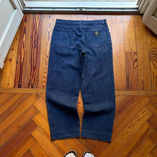 1980s Stone Island Jeans Navy 34W 28L