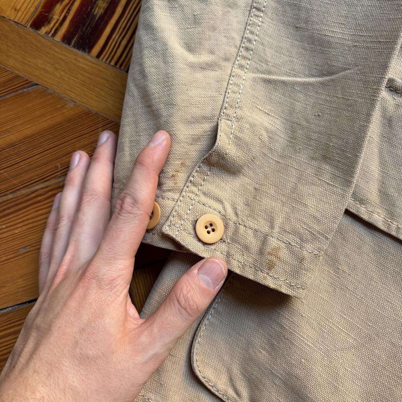 1990s Armani Jeans Multipocket Jacket Beige XL