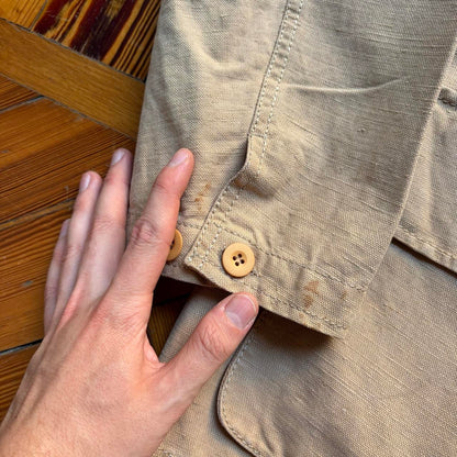 1990s Armani Jeans Multipocket Jacket Beige XL