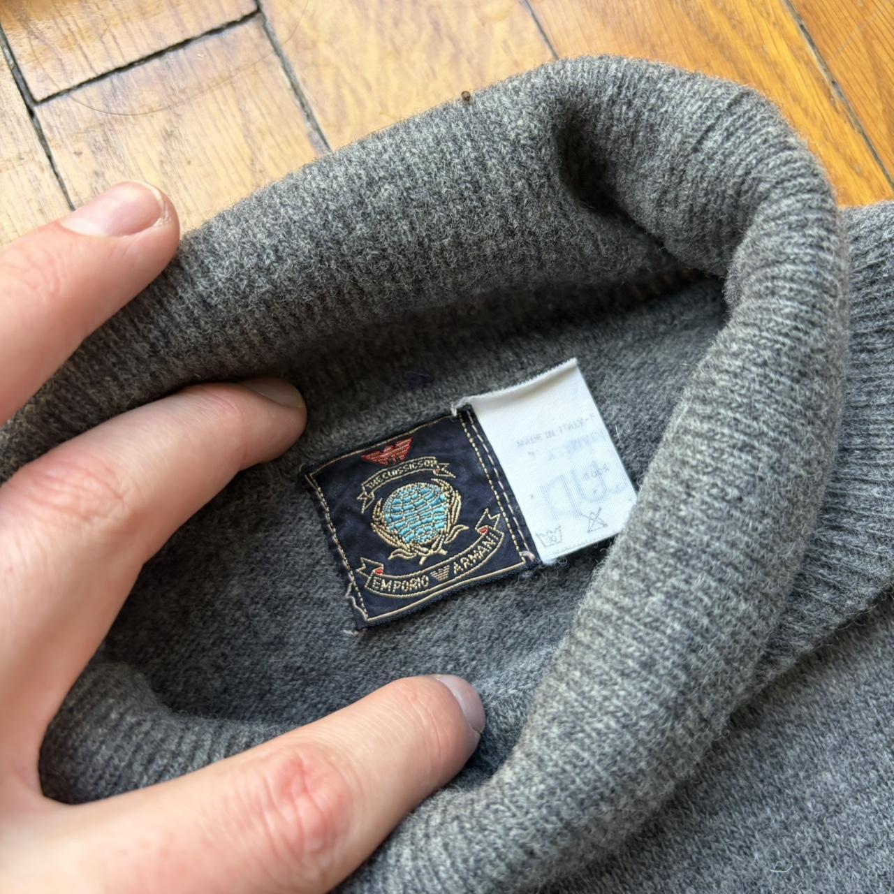 1980s Classics Of Emporio Armani Knitted Jumper Grey L