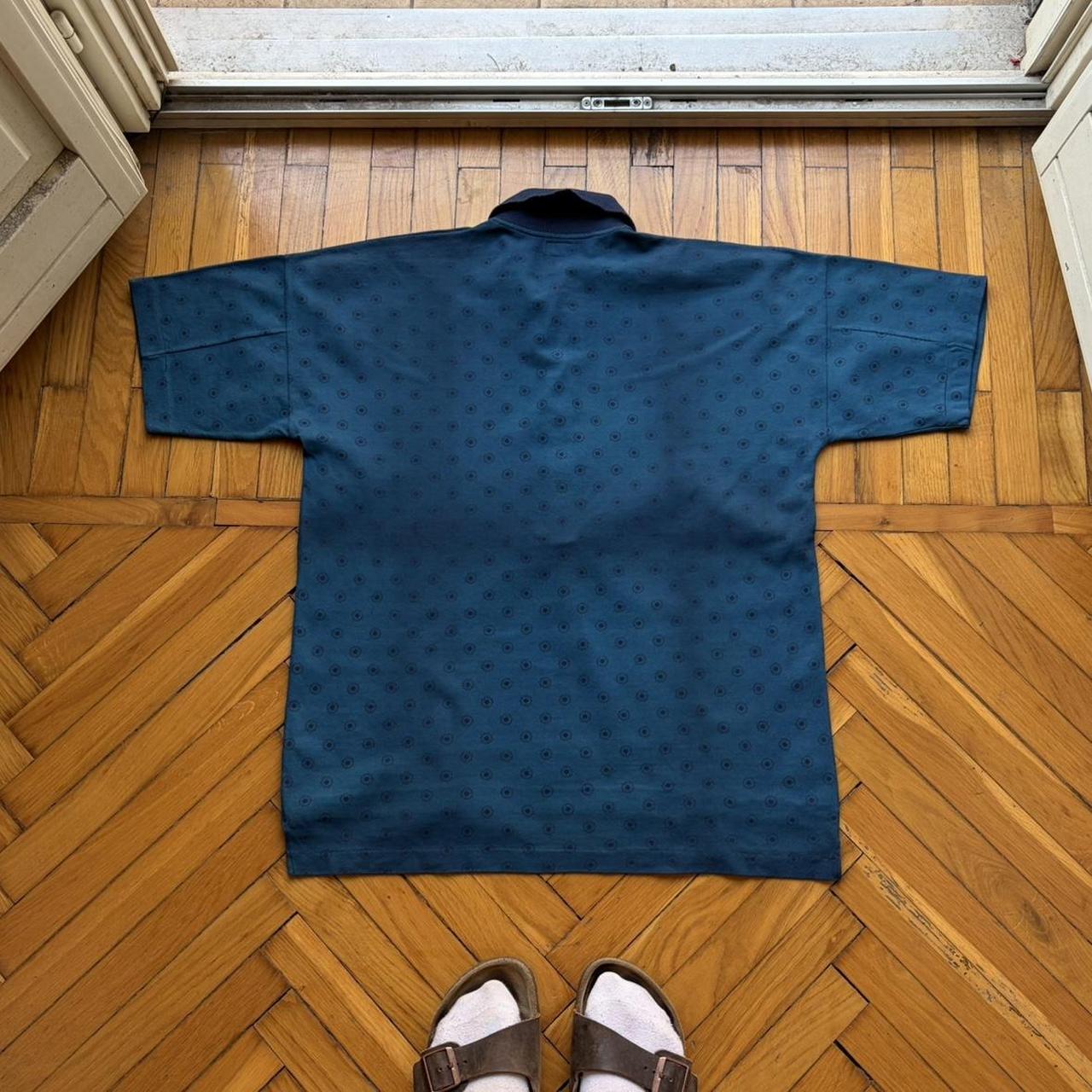 1980s Boneville Pattern Polo Shirt M