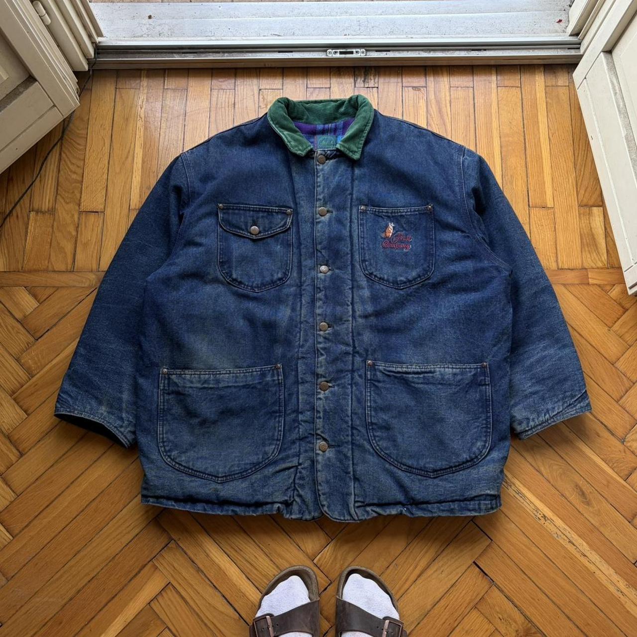 1980s Best Company Denim Coat XXL