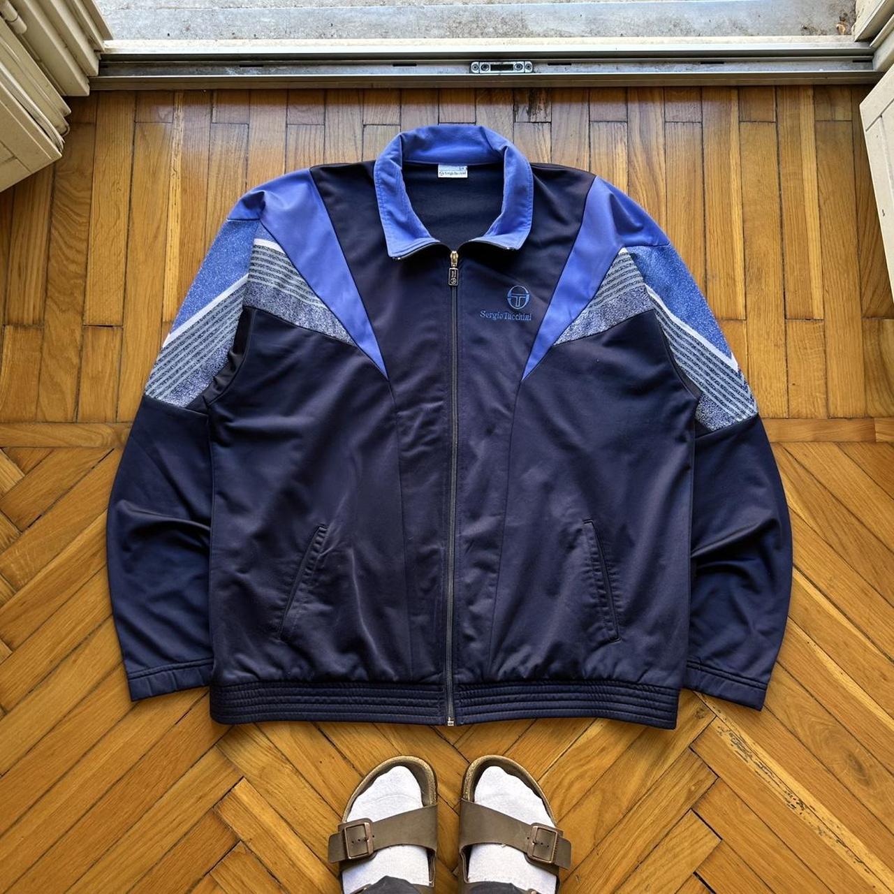 1990s Sergio Tacchini Jacket Navy XL