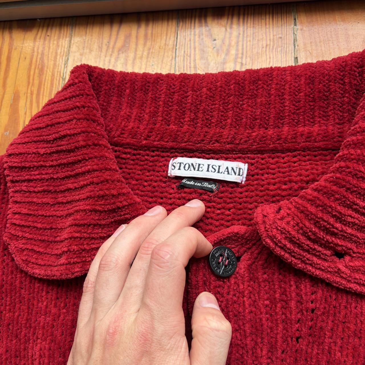 A/W 1997 Stone Island Chenille Knitted Jumper S