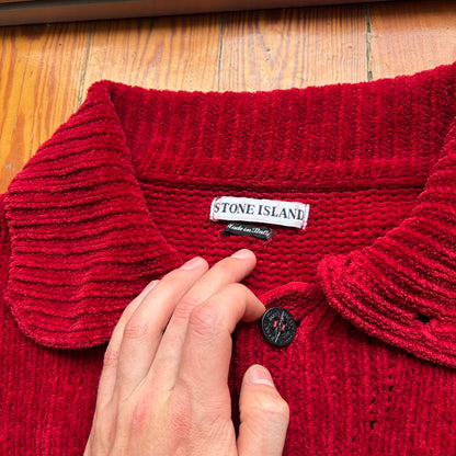 A/W 1997 Stone Island Chenille Knitted Jumper S