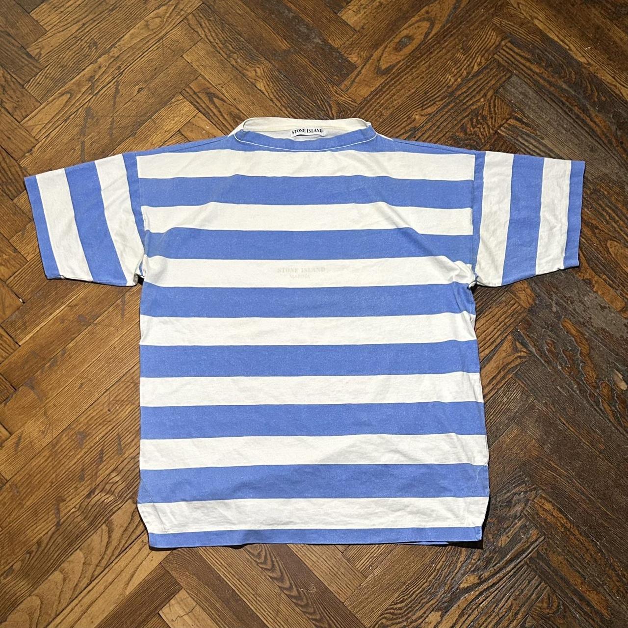 1993 Stone Island Marina Striped T Shirt L