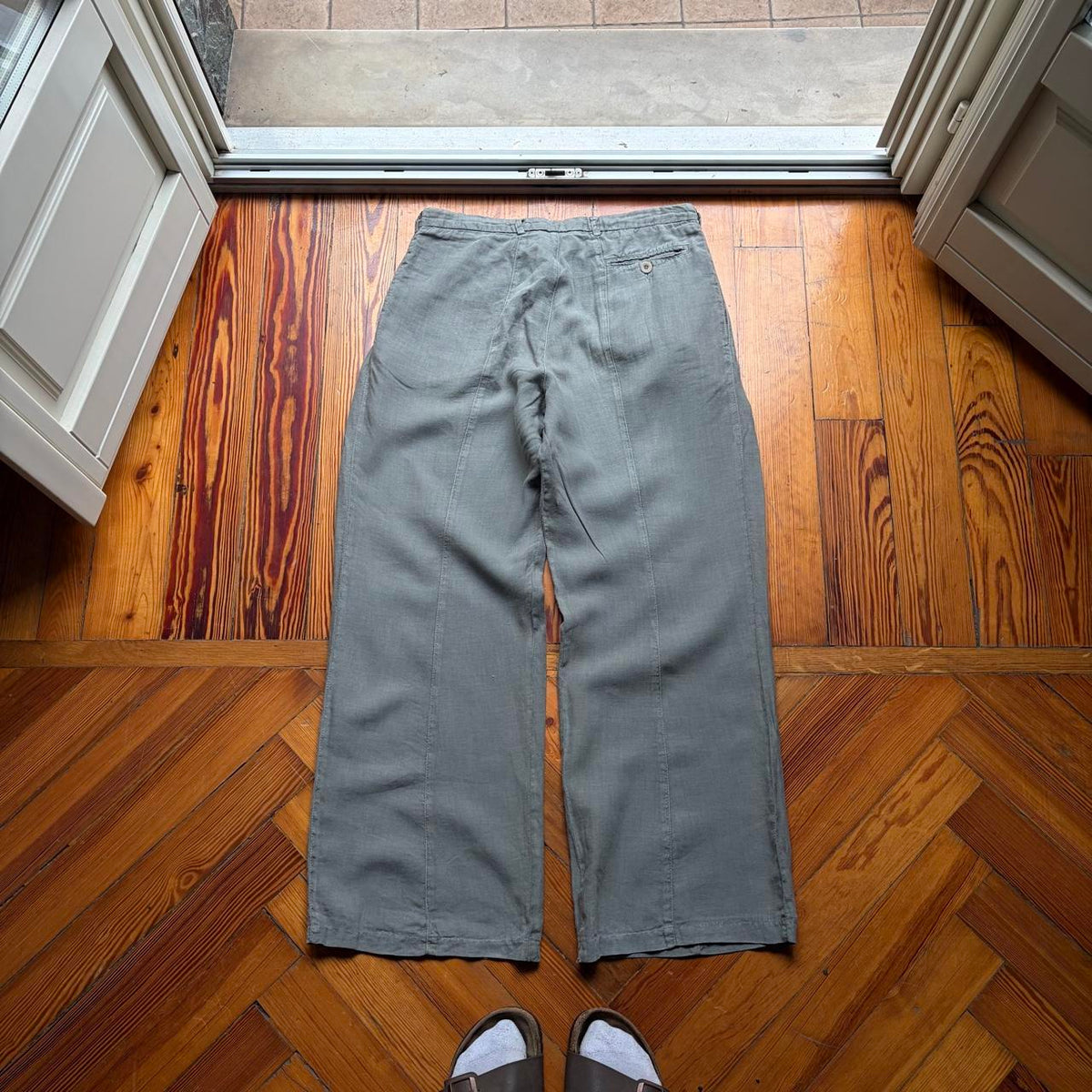 2000s Emporio Armani Linen Trousers 32W 30L