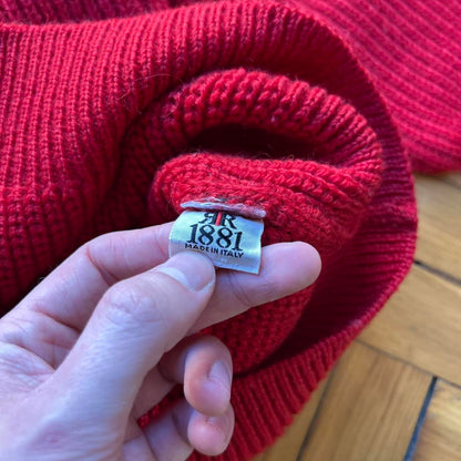 1990s Cerruti 1881 Knitted Jumper Red M